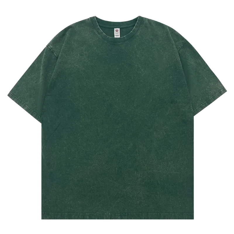Washed230 復古水洗 Tee 橄欖綠