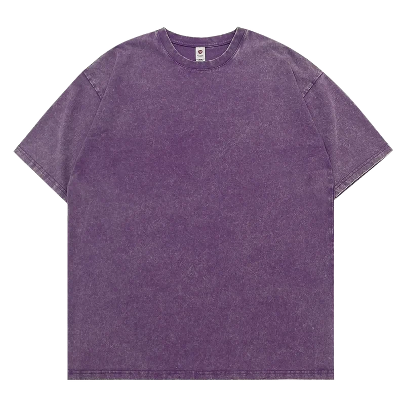 Washed230 復古水洗 Tee 暗紫